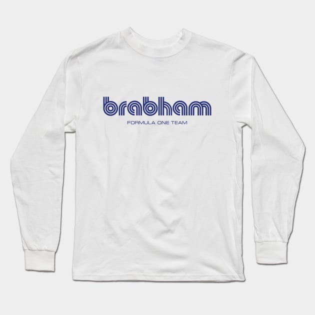 Brabham Formula One 1972 team logo - brabham blue Long Sleeve T-Shirt by retropetrol